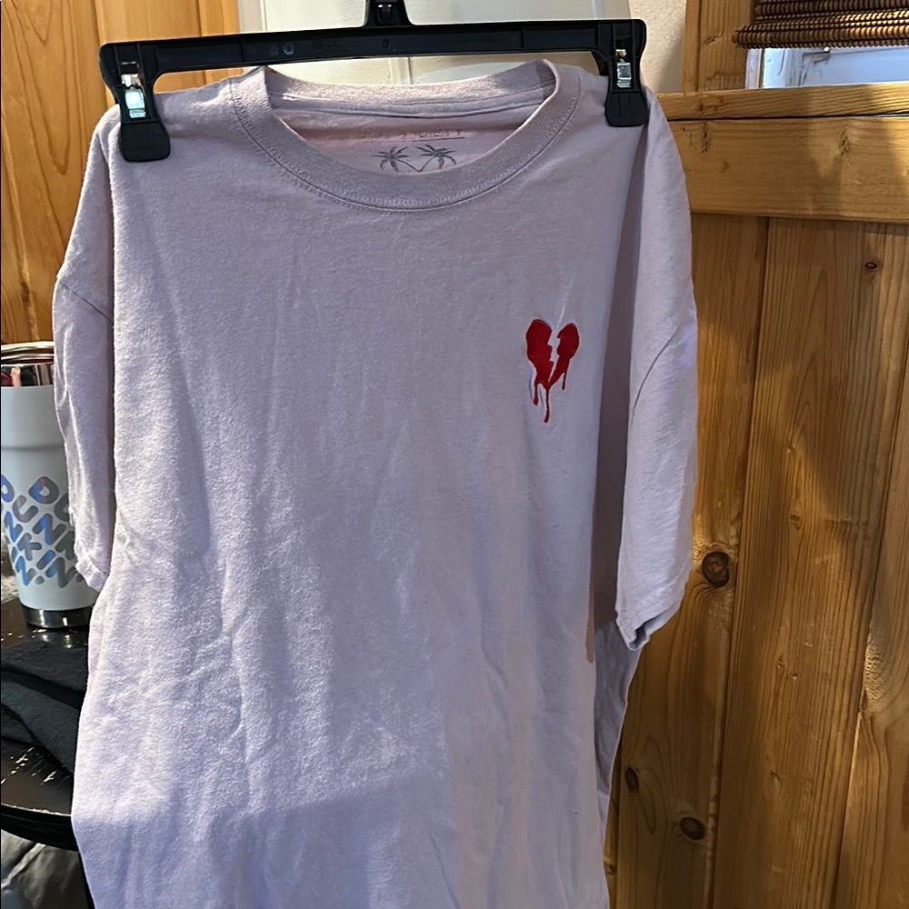 Riot Society Light Purple Broken Heart Tee